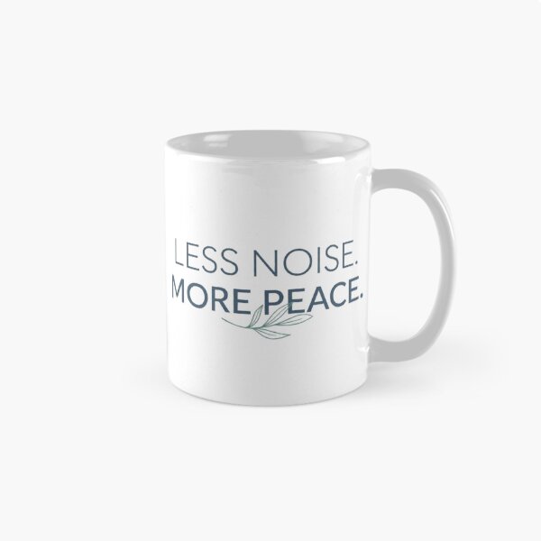 Item preview, Less Noise More Peace Minimalist T-Shirt | Modern Typography | Calm Mind Lifestyle Graphic Tee designed and sold by Faisal  Shah.