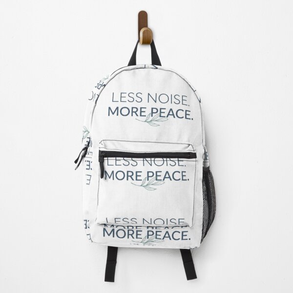 Item preview, Less Noise More Peace Minimalist T-Shirt | Modern Typography | Calm Mind Lifestyle Graphic Tee designed and sold by Faisal Shah.