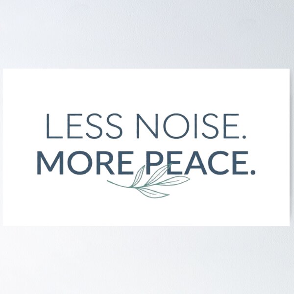 Item preview, Less Noise More Peace Minimalist T-Shirt | Modern Typography | Calm Mind Lifestyle Graphic Tee designed and sold by Faisal  Shah.