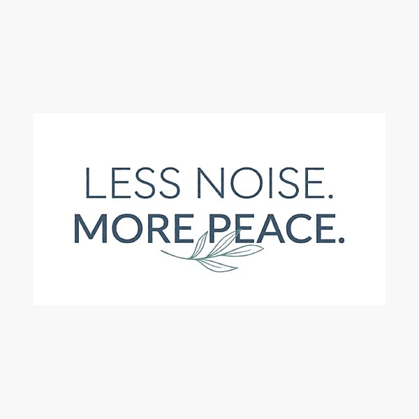 Item preview, Less Noise More Peace Minimalist T-Shirt | Modern Typography | Calm Mind Lifestyle Graphic Tee designed and sold by Faisal  Shah.