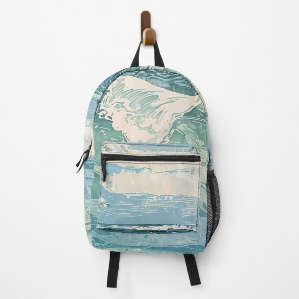 Item preview, Woodcut, seascape, waves A designed and sold by CrumbBumStudio.