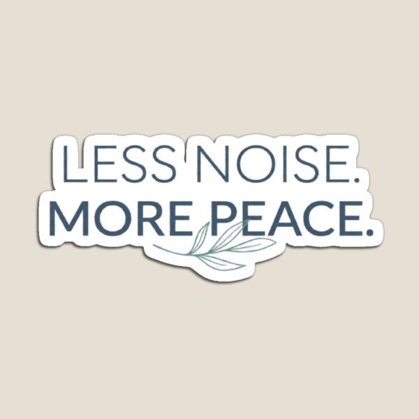 Item preview, Less Noise More Peace Minimalist T-Shirt | Modern Typography | Calm Mind Lifestyle Graphic Tee designed and sold by Faisal  Shah.