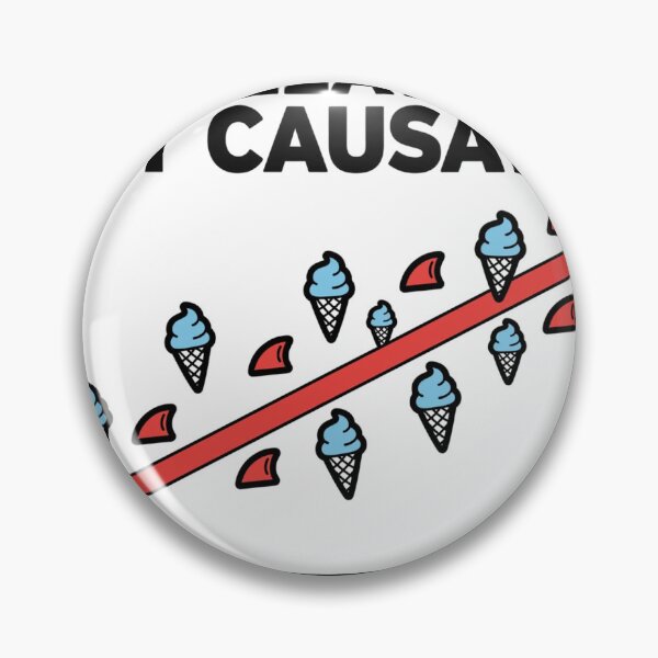 Item preview, Correlation Is Not Causation - Ice Cream Sharks designed and sold by Dead Scientists Society .