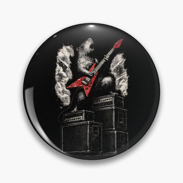 Item preview, Epic Capybara Guitar Solo | Heavy Metal Amplifier Stack designed and sold by Ajdaprint.