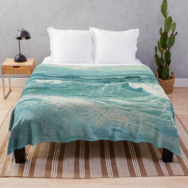 Item preview, Woodcut, seascape, waves B designed and sold by CrumbBumStudio.