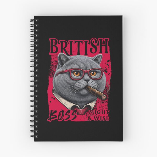 Item preview, British Shorthair Boss Design – Funny British Shorthair Cat with Cigar Mafia Style Gift designed and sold by PixelsPaws.