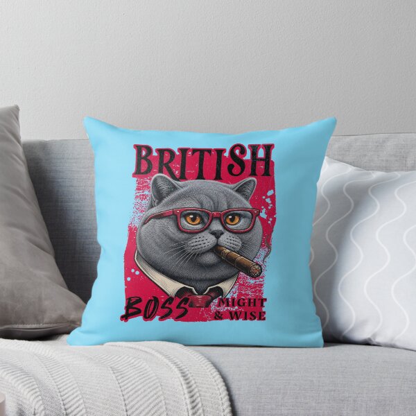Item preview, British Shorthair Boss Design – Funny British Shorthair Cat with Cigar Mafia Style Gift designed and sold by PixelsPaws.