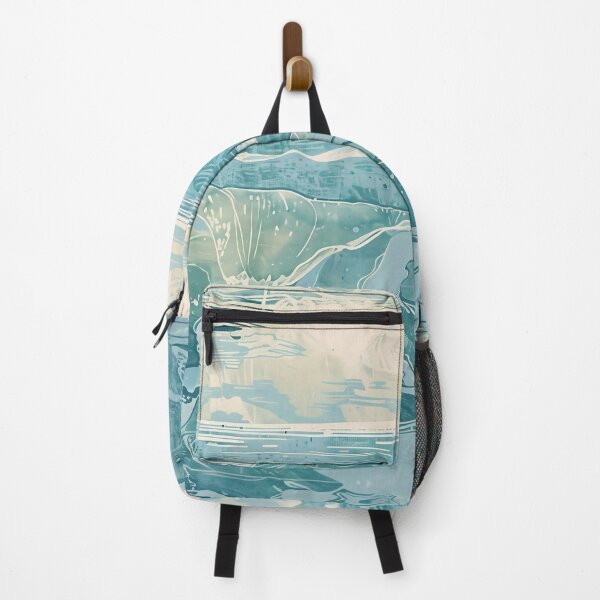 Item preview, Woodcut, seascape, waves C designed and sold by CrumbBumStudio.