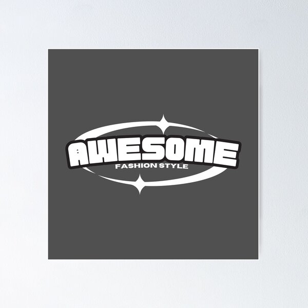 Item preview, Title: "Awesome Fashion Style Retro Logo designed and sold by Lizscorpio.