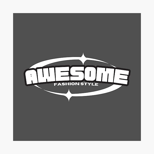 Item preview, Title: "Awesome Fashion Style Retro Logo designed and sold by Lizscorpio.