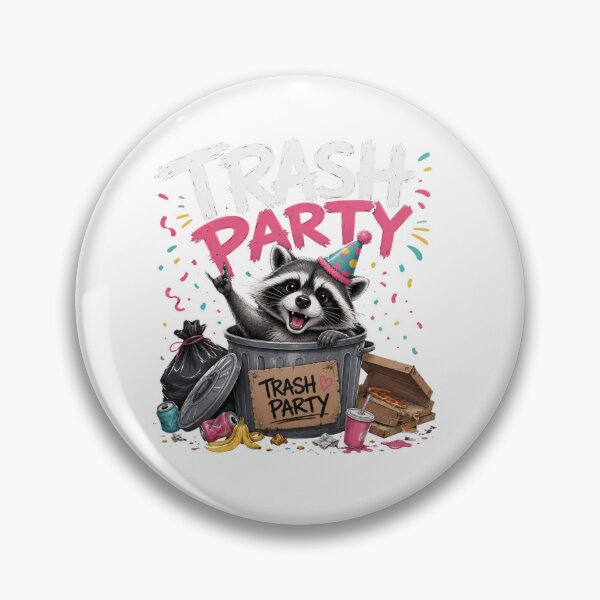 Item preview, Trash Party Raccoon – Funny Chaotic Raccoon Cartoon Design designed and sold by Kolibra.