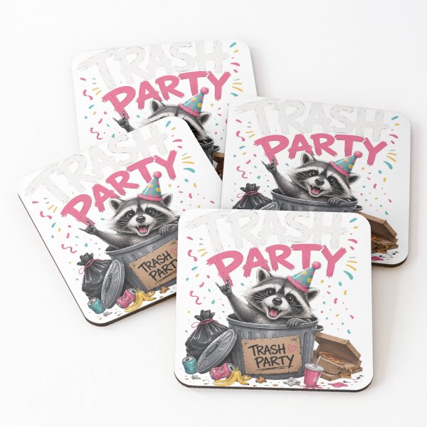 Item preview, Trash Party Raccoon – Funny Chaotic Raccoon Cartoon Design designed and sold by Kolibra.