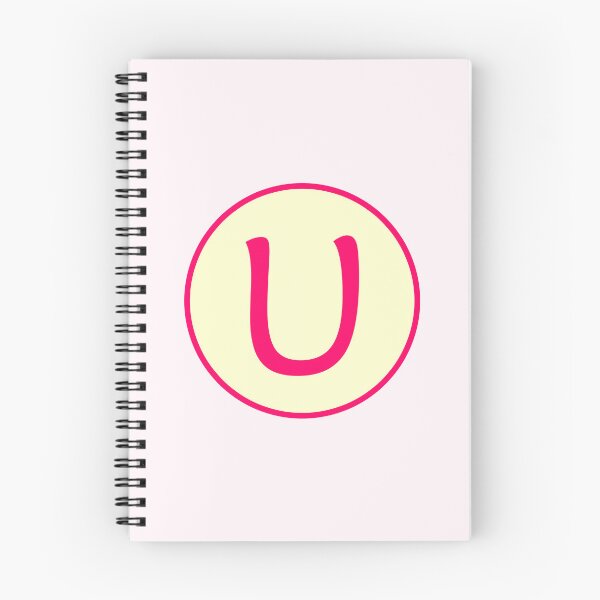 Item preview, Pink Alphabet Letter U Circle designed and sold by Jeallan Designs.
