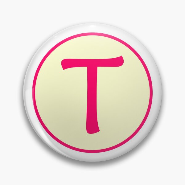 Item preview, Pink Alphabet Letter T Circle designed and sold by Jeallan Designs.
