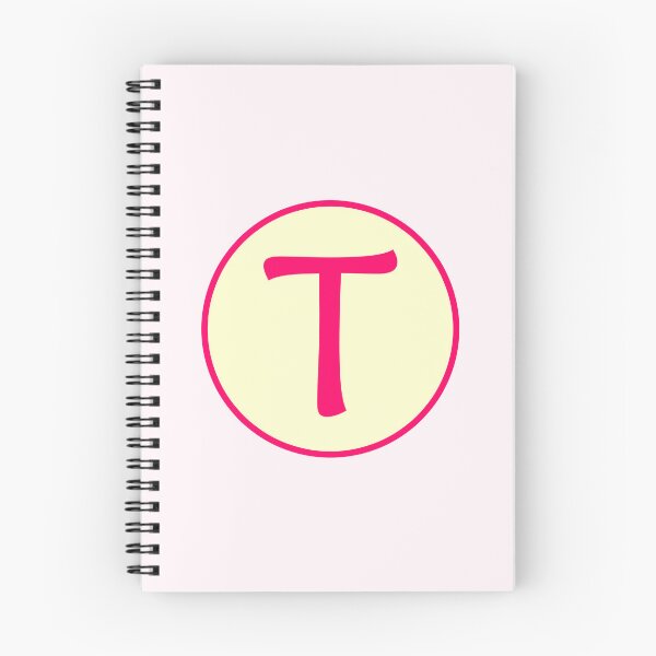 Item preview, Pink Alphabet Letter T Circle designed and sold by Jeallan Designs.