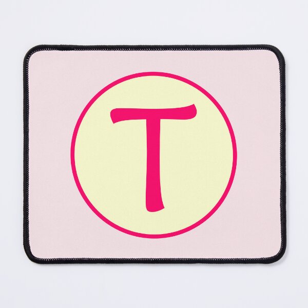 Item preview, Pink Alphabet Letter T Circle designed and sold by Jeallan Designs.