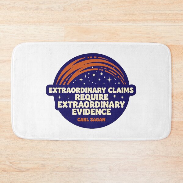 Item preview, Extraordinary Claims Require Extraordinary Evidence designed and sold by Dead Scientists Society .