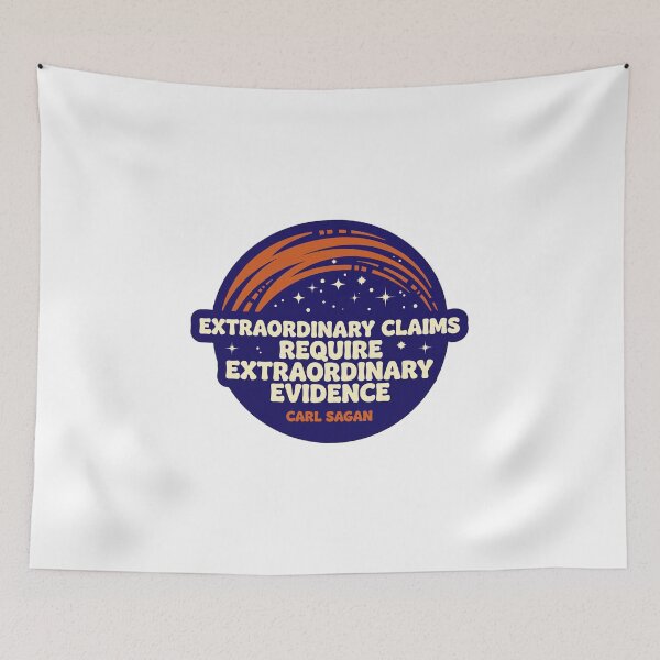 Item preview, Extraordinary Claims Require Extraordinary Evidence designed and sold by Dead Scientists Society .