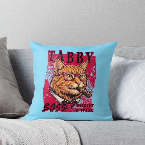 Item preview, Orange Tabby Boss Design – Funny Orange Tabby Cat with Cigar Mafia Style Gift designed and sold by PixelsPaws.