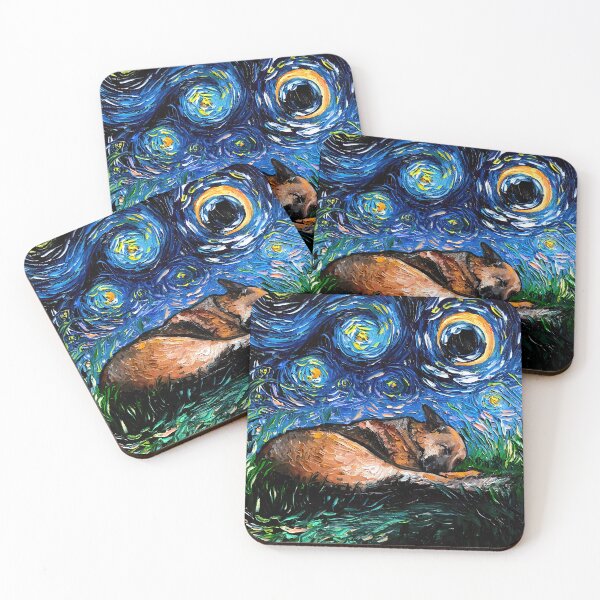 Item preview, Sleeping German Shepherd Night designed and sold by AjaTrier.
