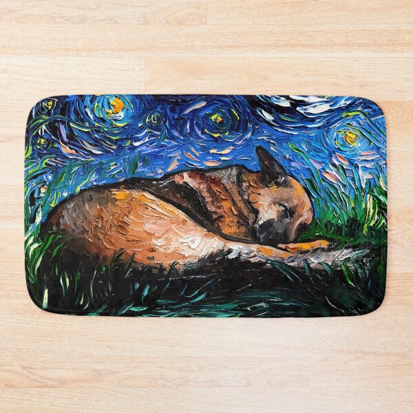 Item preview, Sleeping German Shepherd Night designed and sold by AjaTrier.