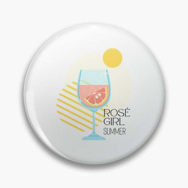 Item preview, Rosé Spritz Cocktail | Retro Summer Drink Illustration | Pink Cocktail Aesthetic designed and sold by luckyhue.