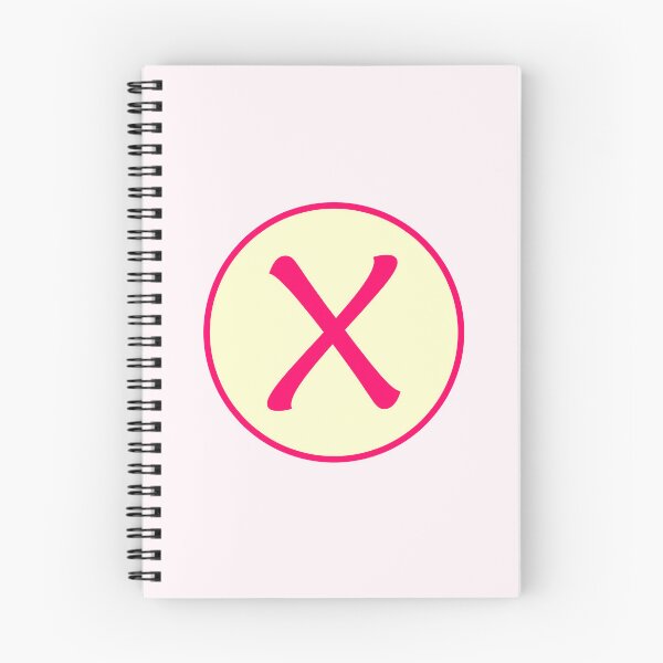 Item preview, Pink Alphabet Letter X Circle designed and sold by Jeallan Designs.