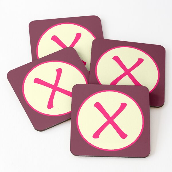 Item preview, Pink Alphabet Letter X Circle designed and sold by Jeallan Designs.