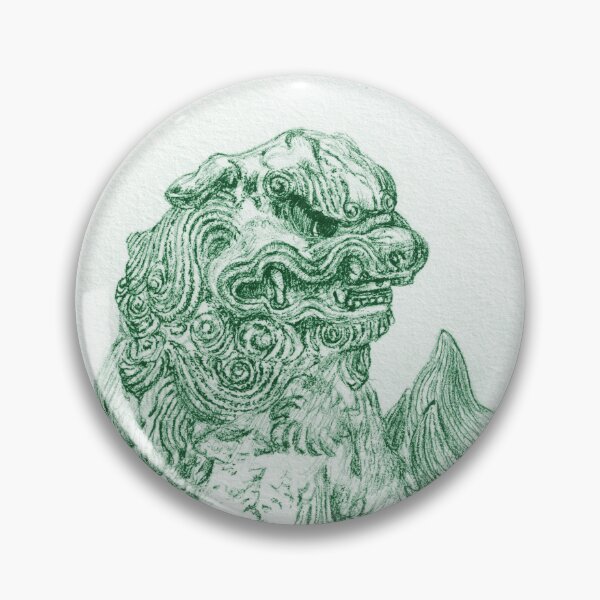 Item preview, Ancient Artifact Series - Foo Dog Guardian Green designed and sold by ECMazur Art.