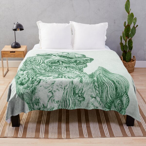 Item preview, Ancient Artifact Series - Foo Dog Guardian Green designed and sold by ECMazur Art.