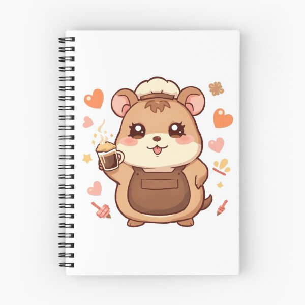 Item preview, Always Smiling Mocha Hamster | Cute Kawaii Coffee Barista Sticker designed and sold by Stylestickers55.