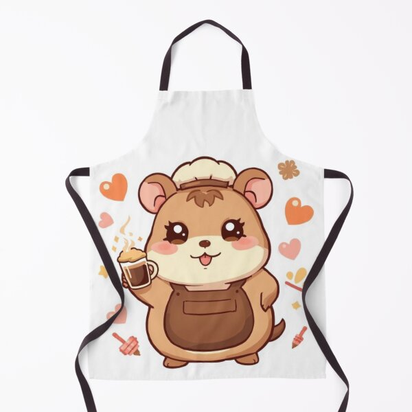 Item preview, Always Smiling Mocha Hamster | Cute Kawaii Coffee Barista Sticker designed and sold by Stylestickers55.