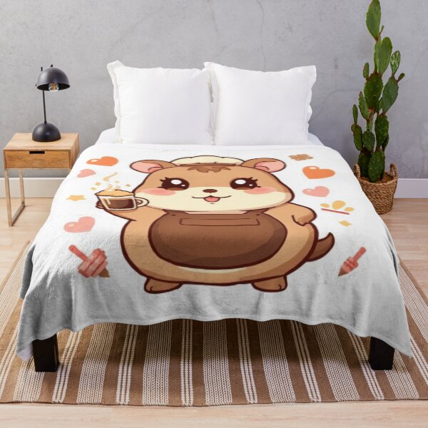 Item preview, Always Smiling Mocha Hamster | Cute Kawaii Coffee Barista Sticker designed and sold by Stylestickers55.