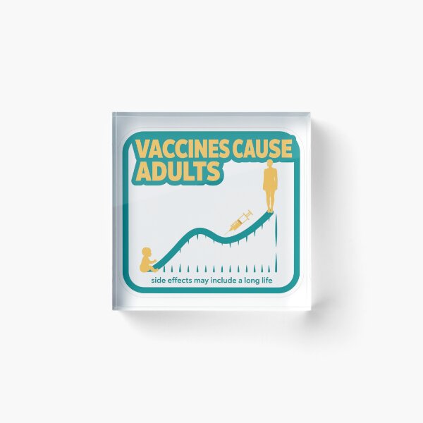 Item preview, Vaccines Cause Adults – Growth Chart designed and sold by Dead Scientists Society .