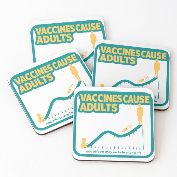 Aperçu de l'œuvre Vaccines Cause Adults - Growth Chart créée et vendue par Dead Scientists Society .