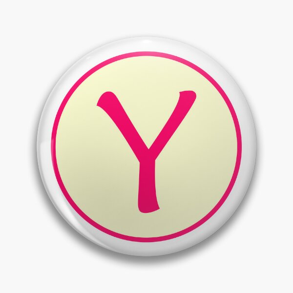 Item preview, Pink Alphabet Letter Y Circle designed and sold by Jeallan Designs.