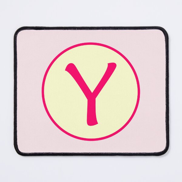 Item preview, Pink Alphabet Letter Y Circle designed and sold by Jeallan Designs.