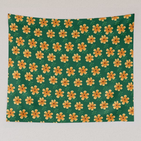 Item preview, Pattern of Orange Flowers designed and sold by Andrew  Hitchen.