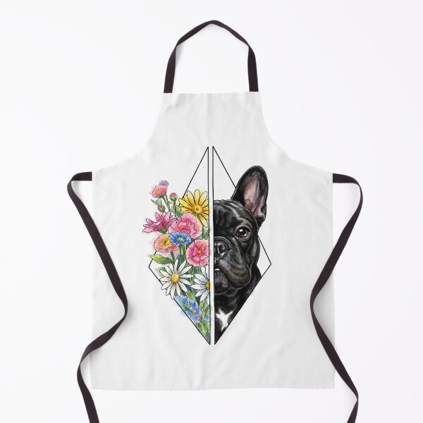 Item preview, Minimalist Dotwork Dog Illustration Frenchie Bloom designed and sold by shallia.