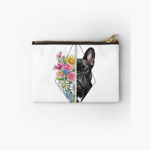 Item preview, Minimalist Dotwork Dog Illustration Frenchie Bloom designed and sold by shallia.