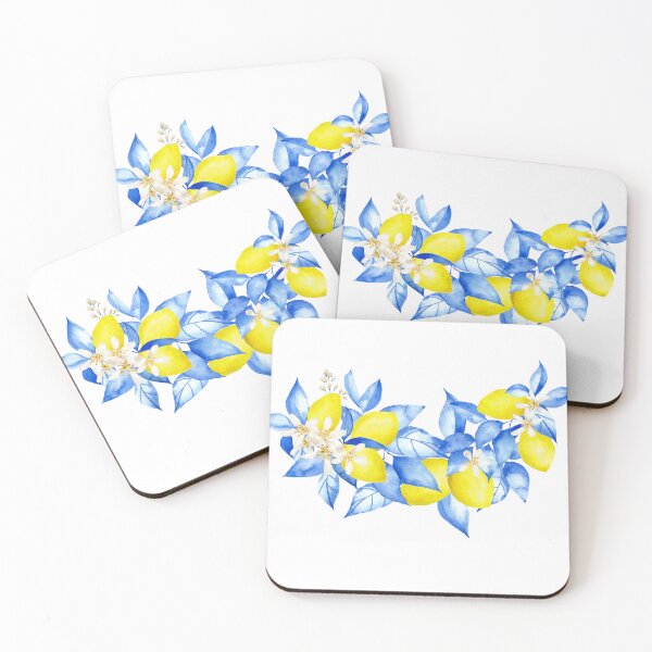 Item preview, Lemon print medditeranean style designed and sold by HeartInThisArt .