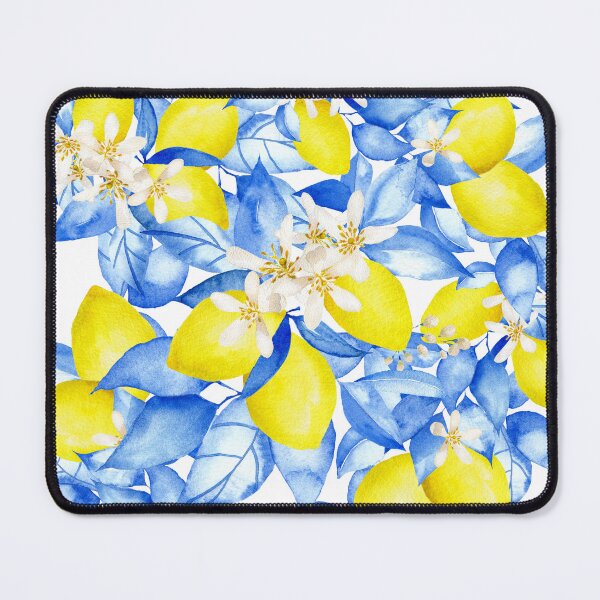 Item preview, Lemon print medditeranean style designed and sold by HeartInThisArt .