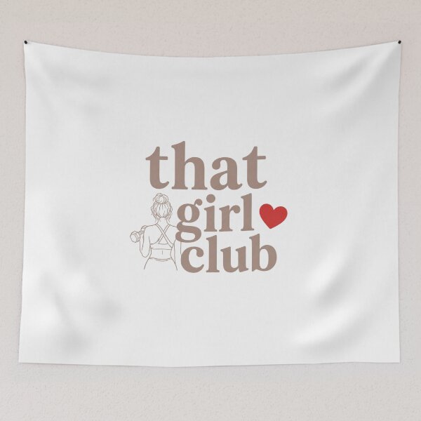Item preview, That Girl Club Aesthetic Retro Typography Self Care Gift designed and sold by Digistore1221.