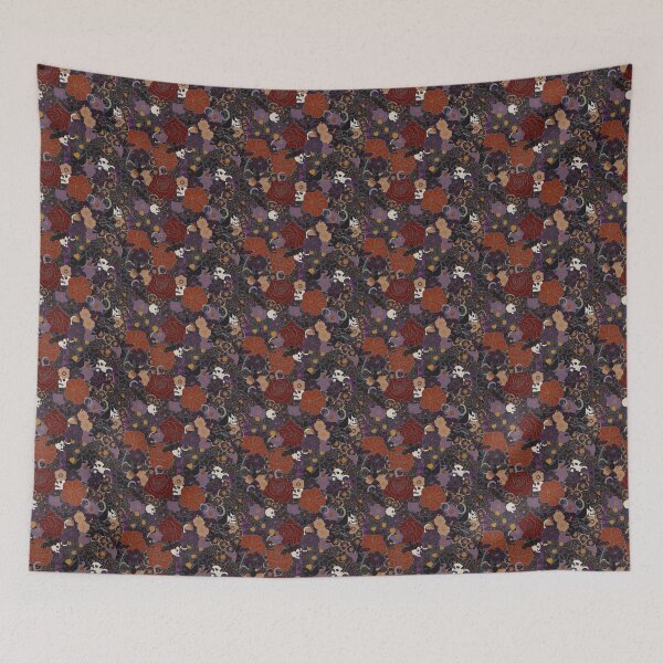 Item preview, Spooky Florals Dark designed and sold by janaeedwardsstudio.