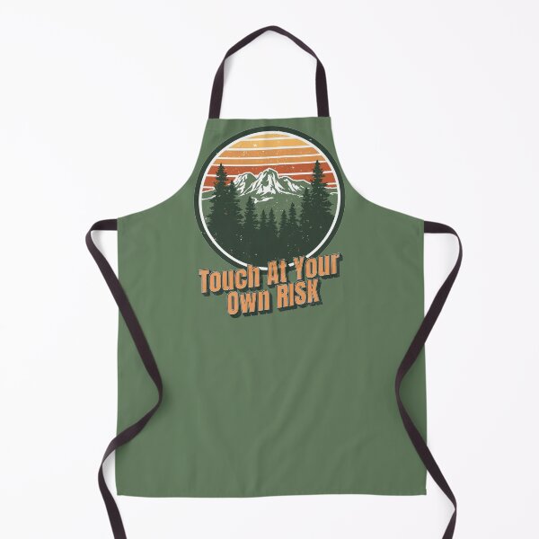 Item preview, Vintage Mountain Forest Touch At Your Own Risk Hiking Design designed and sold by Biedroneczka.