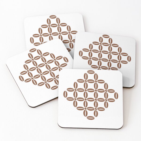 Item preview, Geometric Coffee Bean Minimalist Pattern. designed and sold by ​Jyoti Digital Artist.