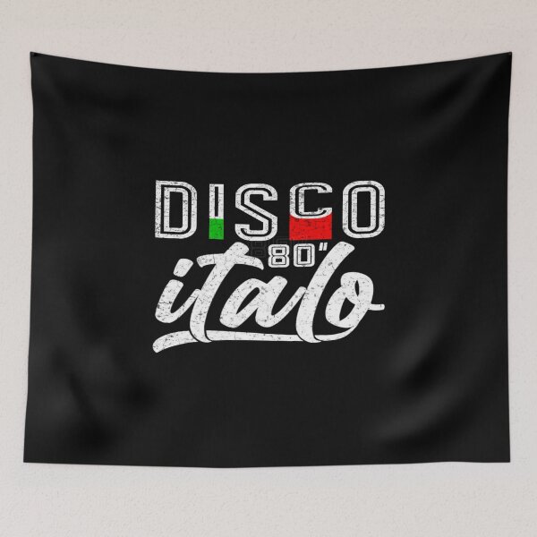 Item preview, Italo Disco  80' Retro Black Distressed designed and sold by Graphroad.