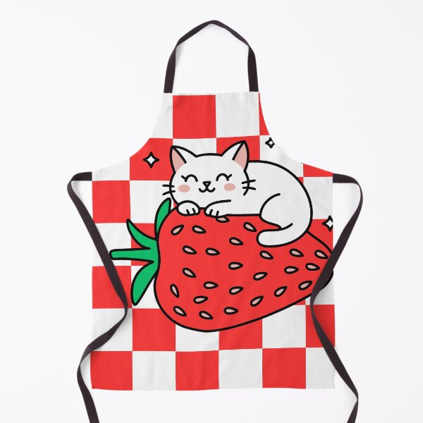 Item preview, Cute Kawaii Cat on Strawberry designed and sold by BoldcreationsM.