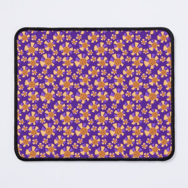 Item preview, Abstract flowers on purple designed and sold by Celeste Bocchicchio-Chaudhri.