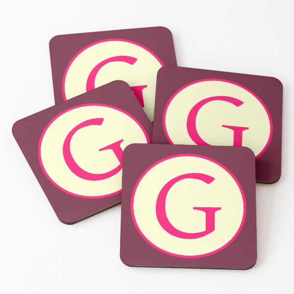 Item preview, Pink Alphabet Letter G Circle designed and sold by Jeallan Designs.